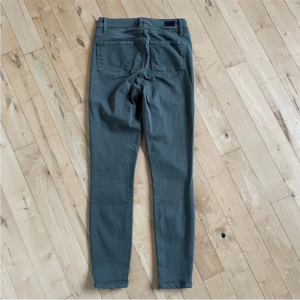 PAIGE HOXTON ANKLE JEANS in Seaweed Green Size 26 - Picture 3 of 8